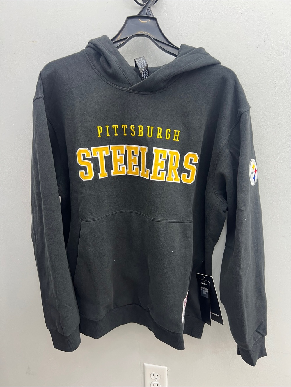 lululemon Men’s Black Hoodie with Yellow Steelers Lettering